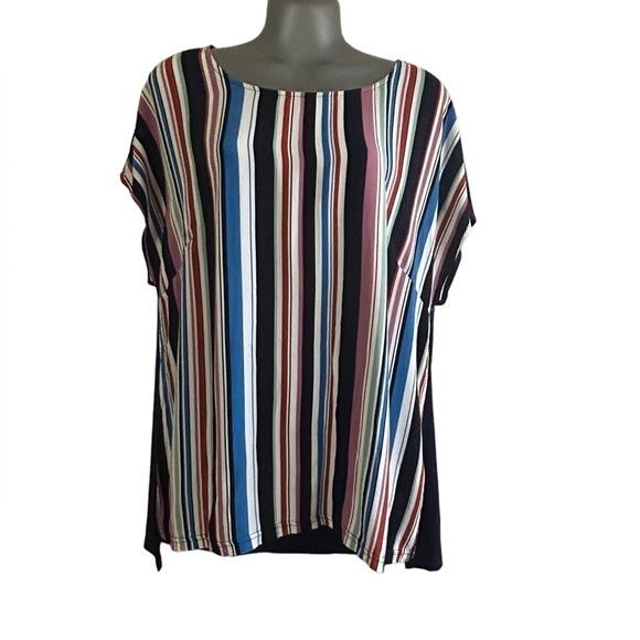Avenue Multi Striped Blouse • NWT • Size: 14/16 - Picture 1 of 8